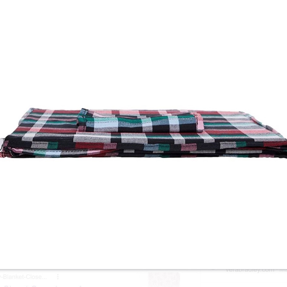 Two VERA BRADLEY Closet Organizer Throw Blanket Pattern - Picture 2 of 7